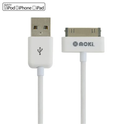 Moki  ACC-MUSB30CAB SynCharge USB-A to 30-Pin Cable - White