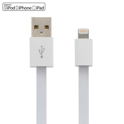 Moki ACC-MUSBLCAPO SynCharge USB-A auf Lightning Kabel – 10cm – Weiß
