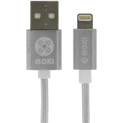 Moki  ACC-MSTLCAKSSV SynCharge USB-A to Lightning Cable - 3m - Silver