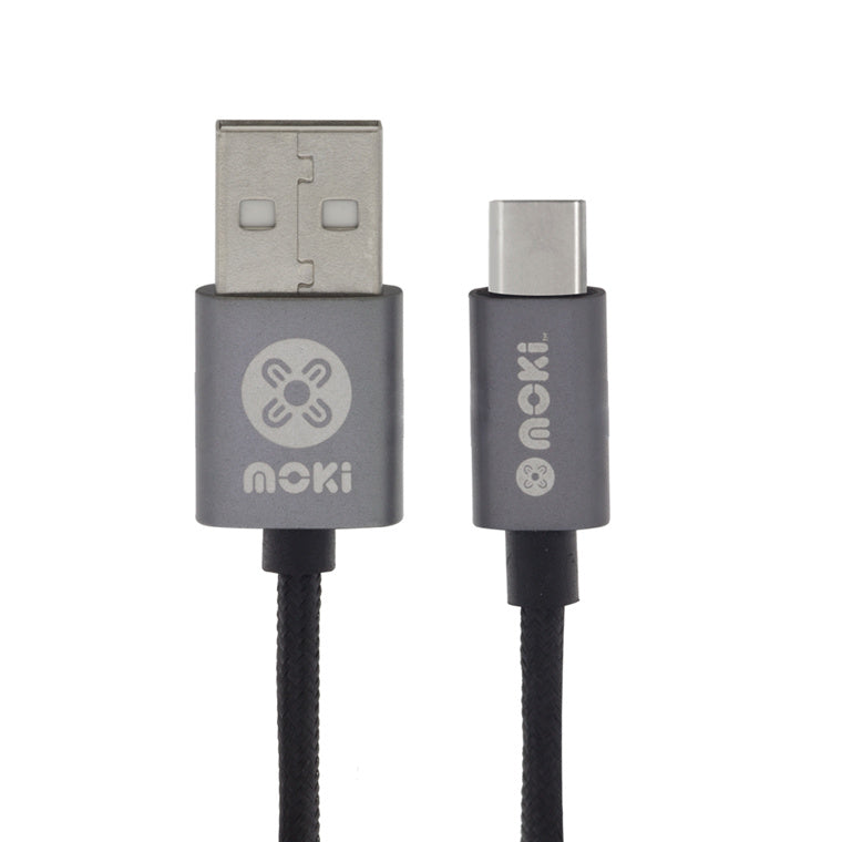 MOKI Recharge ACC-MSTTCCAB - Moki geflochtenes USB-C SynCharge-Kabel 90cm