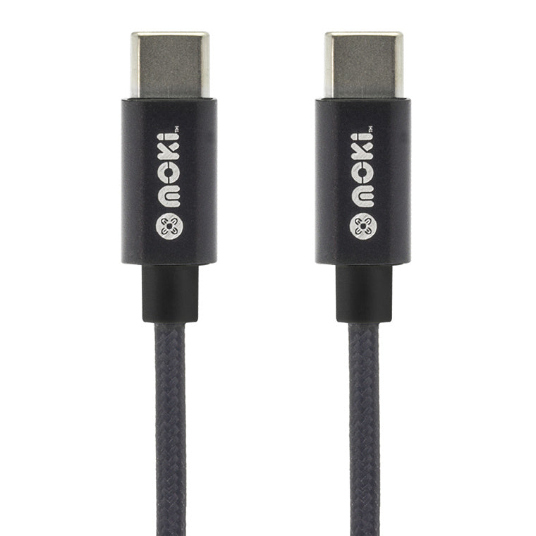 MOKI Recharge ACC-MTCCB90 - Moki Braided USB-C to USB-C SynCharge Cable - 90cm - Black