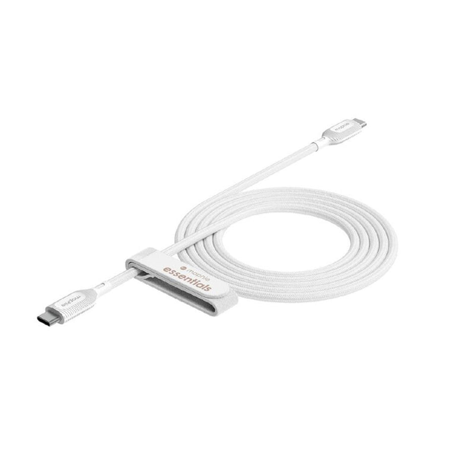 ZAGG 409912187 - Mophie Essential Cable 60W C C Kabel - Weiß weich geflochten - 2m