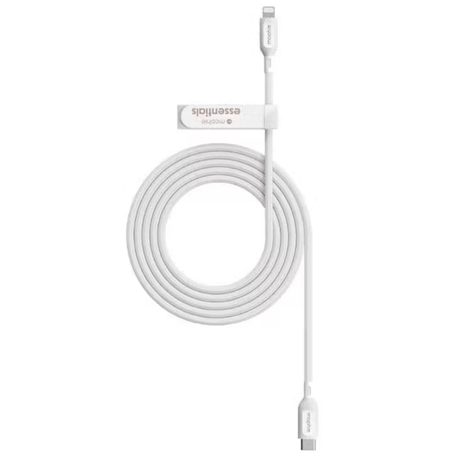 ZAGG 409912195 - Mophie Essential Cable C Lightning Cable - White soft braided - 2m
