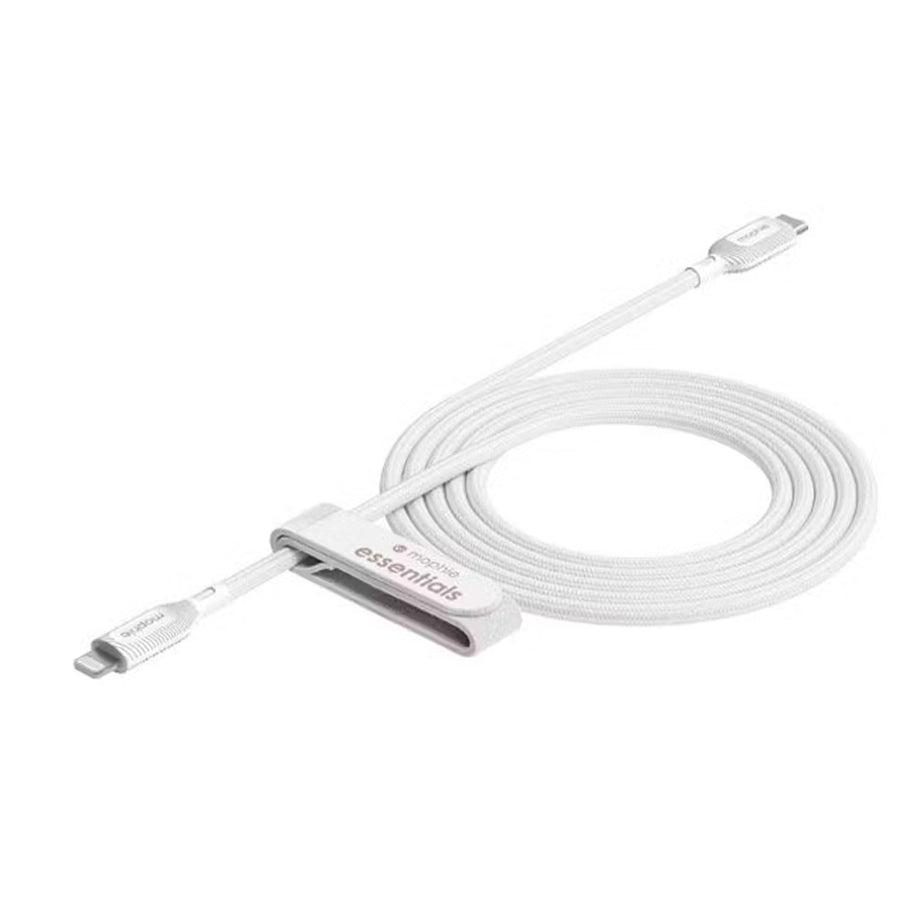 ZAGG 409912195 - Mophie Essential Cable C Lightning Cable - White soft braided - 2m