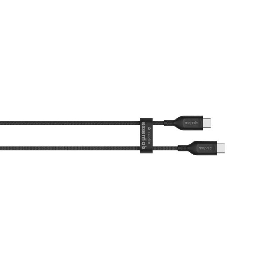 ZAGG 409912236 - Mophie Essential Cable 60W C C Cable - Black soft braided - 1m