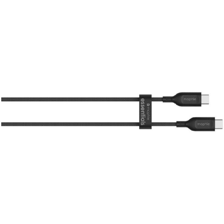 ZAGG 409912237 - Mophie Essential Kabel 60W C C Kabel - Schwarz weich geflochten - 2m