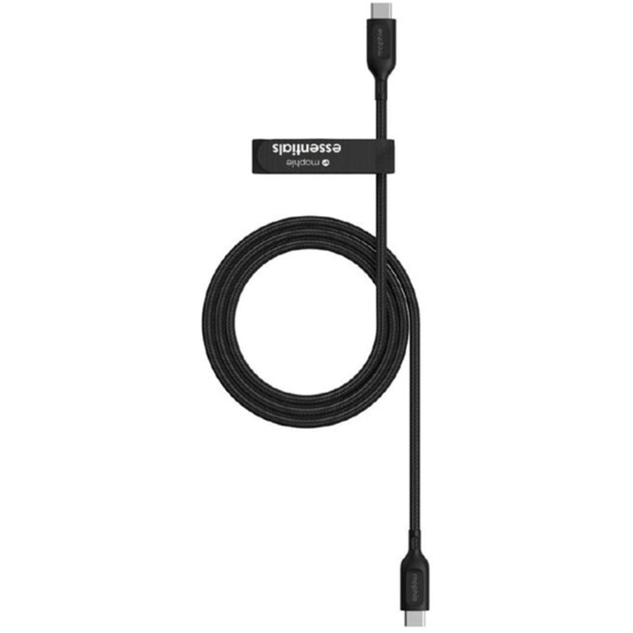 ZAGG 409912237 - Mophie Essential Kabel 60W C C Kabel - Schwarz weich geflochten - 2m
