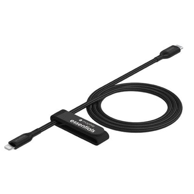 ZAGG 409912244 - Mophie Essential Cable C Lightning-Kabel - Schwarz weich geflochten - 1m