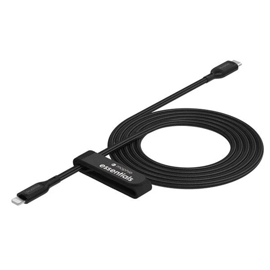 ZAGG 409912245 - Mophie Essential Cable C Lightning Kabel - Schwarz weich geflochten - 2m