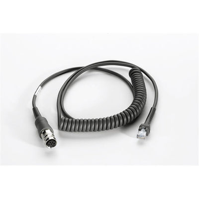 Zebra 25-71918-01R USB Scanner Cable - 2.7m for LS34XX to VC5090 - Coiled - Rugged - Amphenol Connector