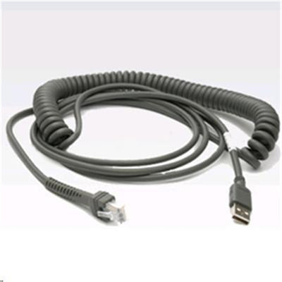 Zebra CBA-U12-C09ZAR USB Scanner Cable - 2.7m for Motorola scanners - Coiled