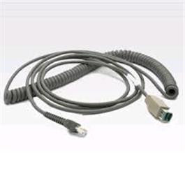 Zebra CBA-U08-C15ZAR USB Scanner Cable - 4.6m for Motorola Scanners - Power plus - Coiled