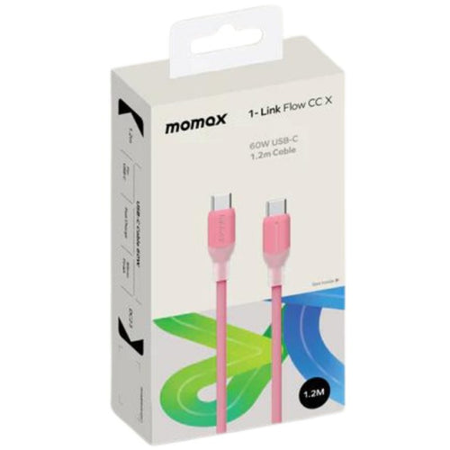 Momax 1-Link Flow  60W USB-C Cable - 1.2m - Pink