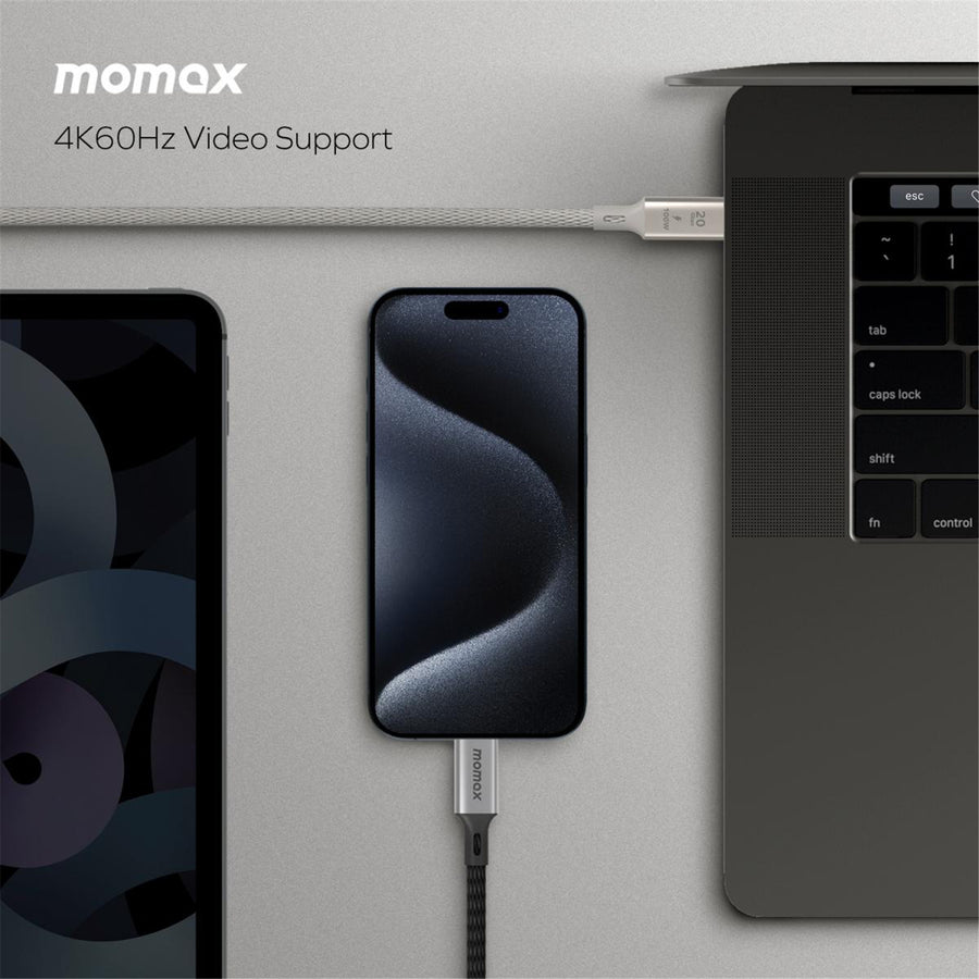 Momax Elite  100W USB-C Cable - 2m - Black