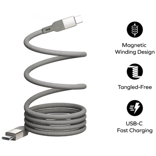 Momax Mag Link  100W USB-C Cable - 2m - Titanium