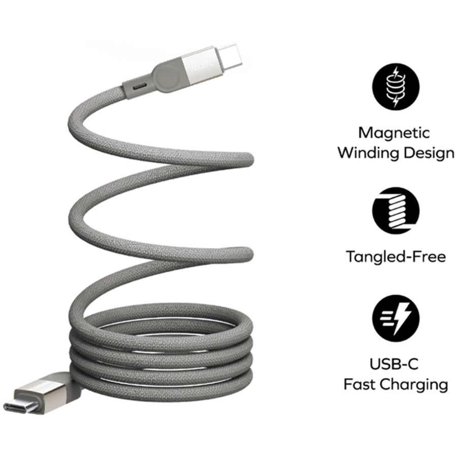 Momax Mag Link  100W USB-C Cable - 2m - Black