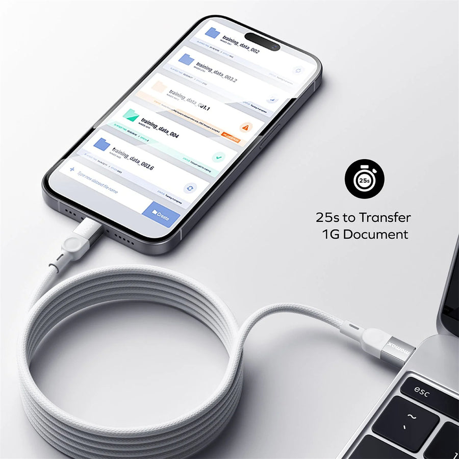 Momax Mag Link  100W USB-C Cable - 2m - Black