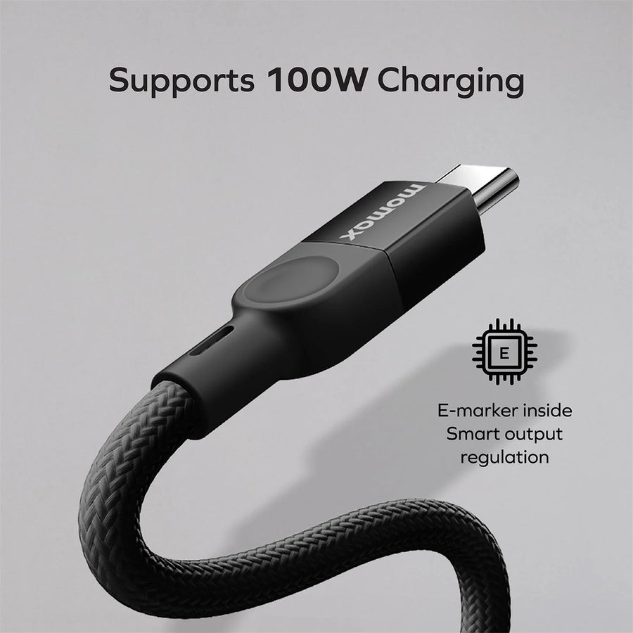 Momax Mag Link  100W USB-C Cable - 2m - Black