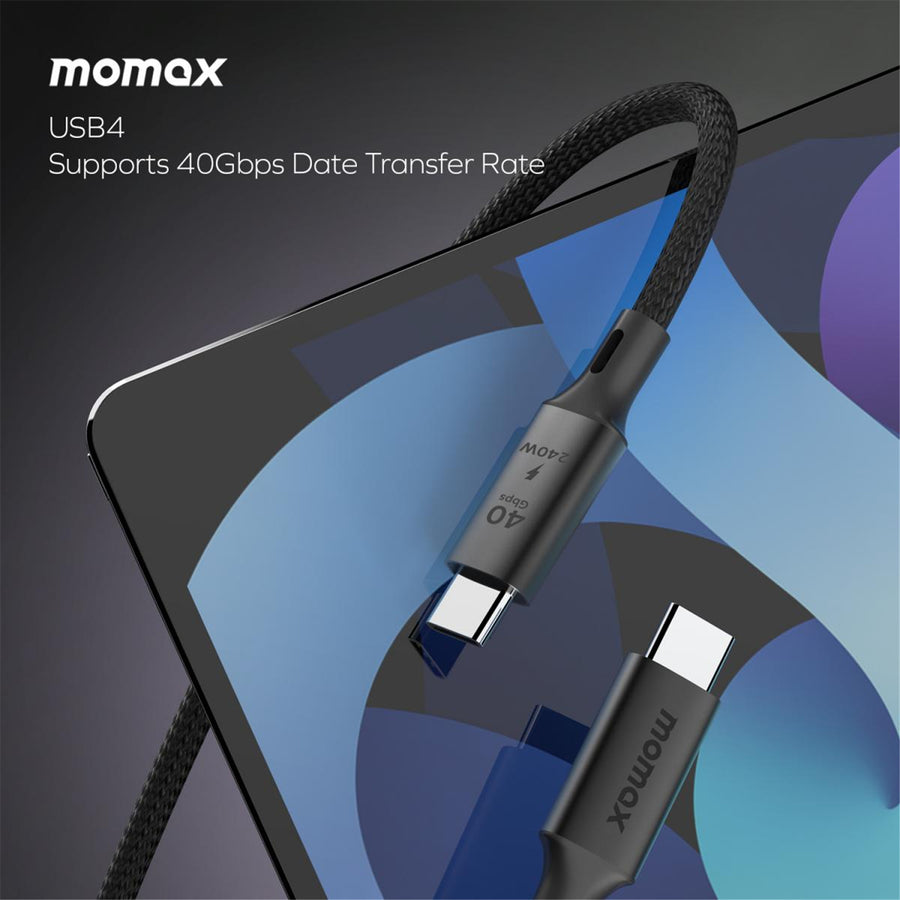 Momax Elite  240W USB-C Cable - 1m - Black