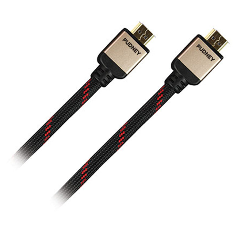 Pudney Home PG1505 – Pudney Premium High Speed HDMI-Kabel mit Ethernet, Stecker auf Stecker, 5 Meter – Schwarz