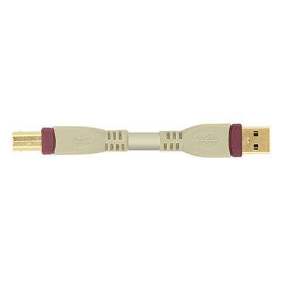Pudney Home P34004 - Pudney USB A Stecker auf B Stecker v2.0, 4 Meter – Creme