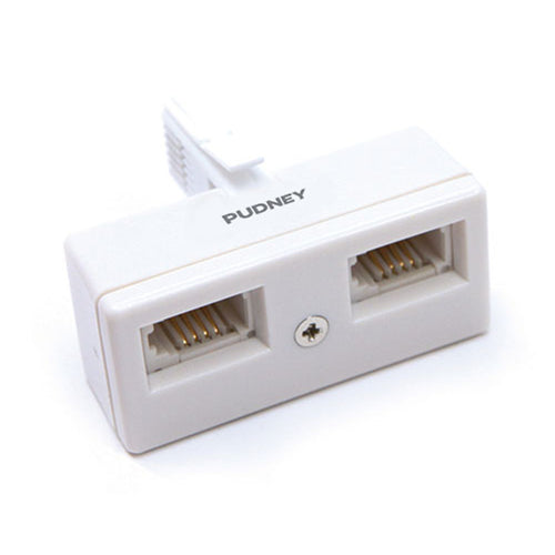 Pudney Home P3700 - Pudney Phone Adaptor NZ Phone Plug to 2 NZ Sockets