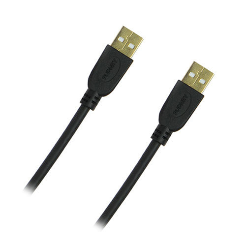 Pudney Home P1463K - Pudney USB A Plug to A Plug v2.0, 2 Metre – Black
