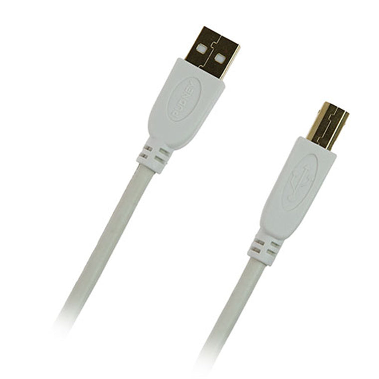 Pudney Home P1444 – Pudney USB-A-Stecker auf USB-B-Stecker v2.0, 4 Meter – Weiß