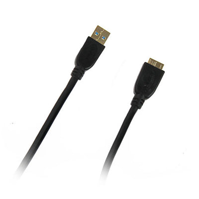 Pudney Home P1462 – Pudney USB-A-Stecker auf Micro-B-Stecker v3.0, 2 Meter – Schwarz