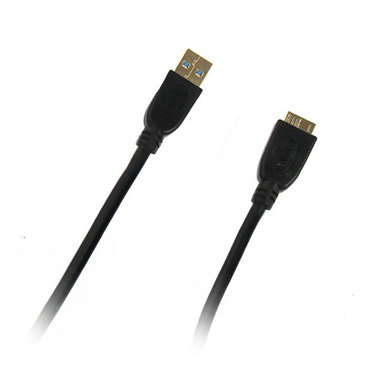 Pudney Home P1462 – Pudney USB-A-Stecker auf Micro-B-Stecker v3.0, 2 Meter – Schwarz