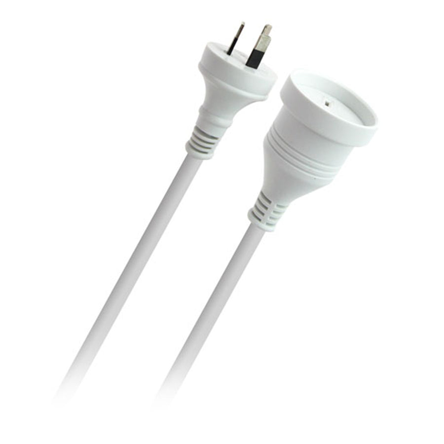 Pudney Home P4102 - Pudney Power Extension Cable, 2 Metre – White