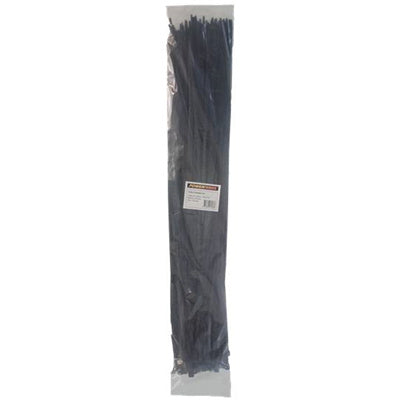 POWERFORCE POWCT9409BK-100 - 9 x 940mm Black UV Cable Ties Pack of 100 80kgs Tensile Strength