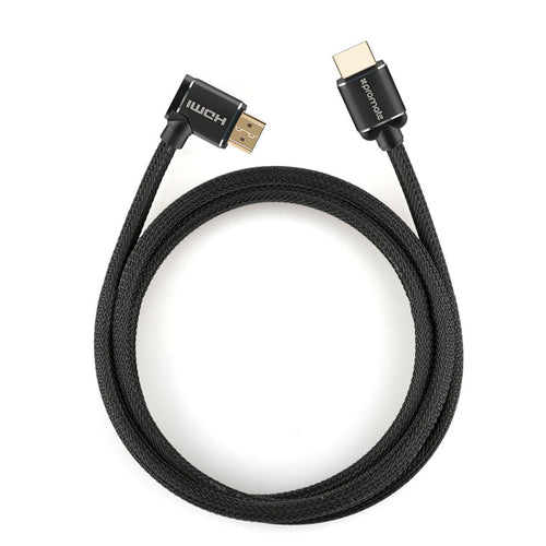 Promate PROLINK4K1-300 - 4K HDMI rechtwinklig 24K vergoldet. High-Speed Ethernet. 3D. Geflechtummantelt