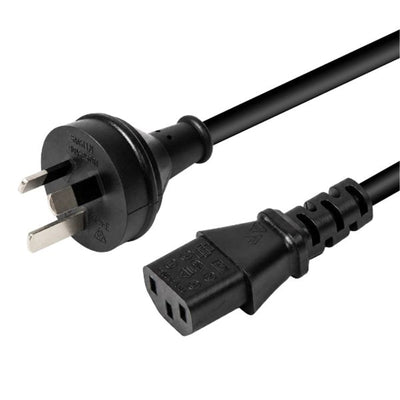 Dynamix  C-POWERC 10A 3 Pin Plug to IEC C13 Power Cord - 1.8m - Black