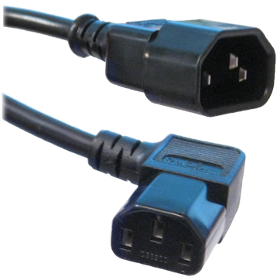 RackPower  CM0CC100-SL 10A C14 to C13 Cable - 1m - Black