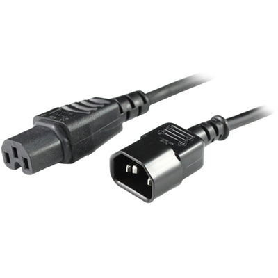 RackPower  CM1CH050 10A C14 to C15 Cable - 50cm - Black