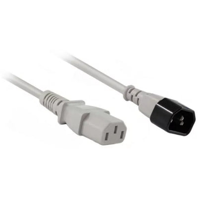 RackPower CM0CC050GY - 10A C14 IEC plug to 10A C13 IEC socket on 0.5m 0.75mm2 Grey lead