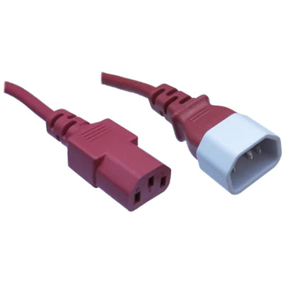 RackPower  CM0CC050R 10A C14 to C13 Cable - 50cm - Red
