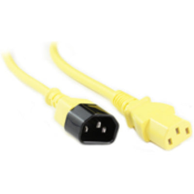RackPower  CM0CC100Y 10A C14 to C13 Cable - 1m - Yellow