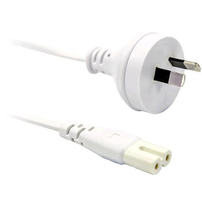 RackPower CM0NF200W 10A 2-poliges auf C7 Kabel – 2m – Weiß