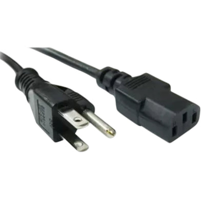 RackPower CM18AC200 - NEMA 5-15P plug to 10A C13 IEC socket on 2m Black 18AWG lead