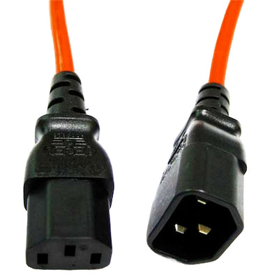 RackPower  CM1CC100N 10A C14 to C13 Cable - 1m - Orange