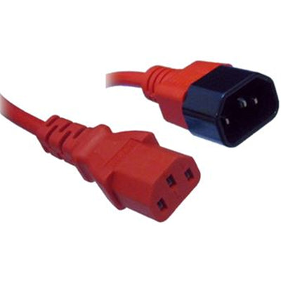 RackPower  CM1CC100R 10A C14 to C13 Cable - 1m - Red