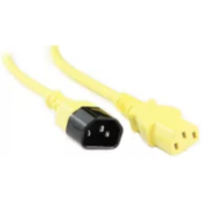 RackPower CM1CC300Y - 10A C14 IEC plug to 10A C13 IEC socket on 3m 1mm2 Yellow lead