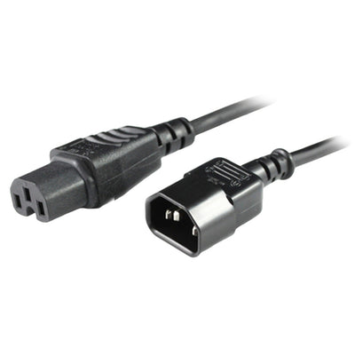 RackPower  CM1CH150 10A C14 to C15 Cable - 1.5m - Black