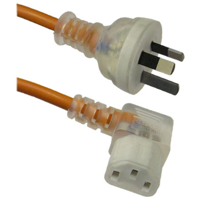 RackPower CM1NC200M-SL 10A 3-poliges auf C13-Kabel – 2m – Orange