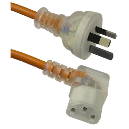 RackPower CM1NC200M-SL 10A 3-poliges auf C13-Kabel – 2m – Orange