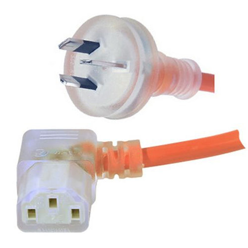 RackPower  CM1NC200M-SR 10A 3-Pin to C13 Cable - 2m - Orange