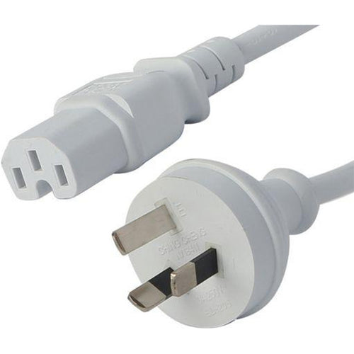 RackPower  CM1NH200W 10A 3-Pin to C15 Cable - 2m - White
