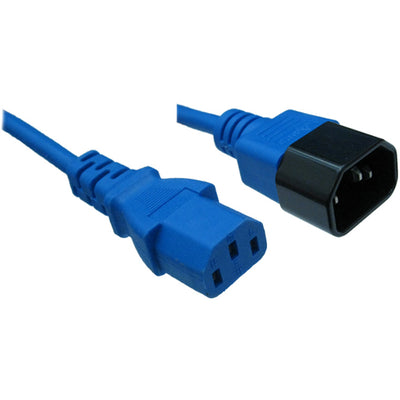 RackPower CM0CC300B - 10A C14 IEC plug to 10A C13 IEC socket on 3m 0.75mm2 Blue lead